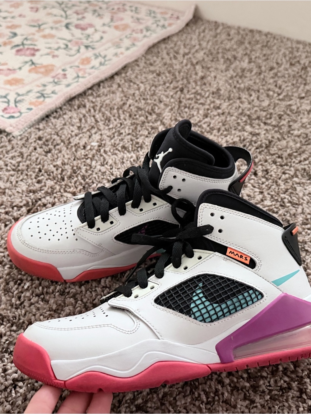 Jordan Women’s Sneakers White Pink Purple Black